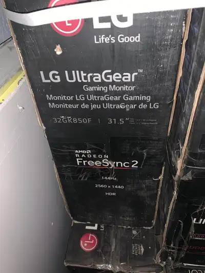 Brand new LG 32GK850F-B 32" QHD Gaming Monitor with FreeSyncTM, View more