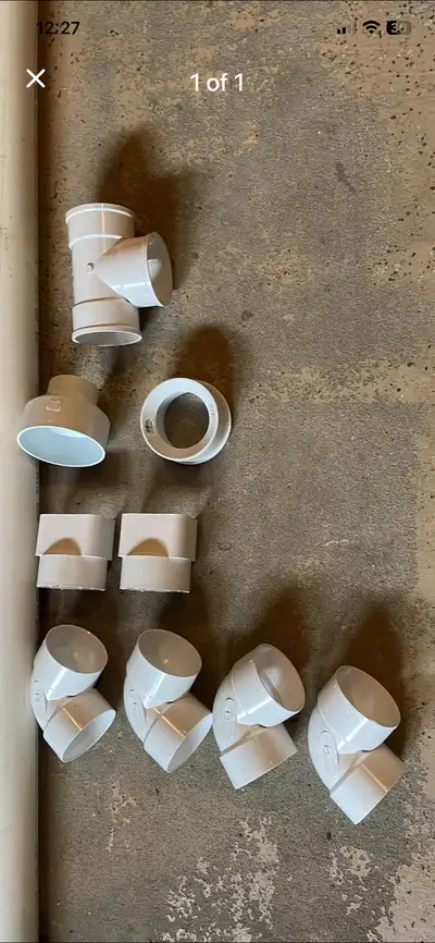PVC 3” fittings. New.