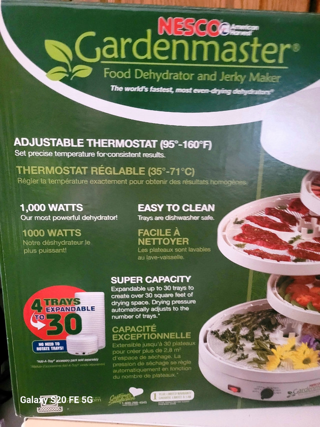 Nesco Gardenmaster Dehydrator  in Other in Lethbridge - Image 3