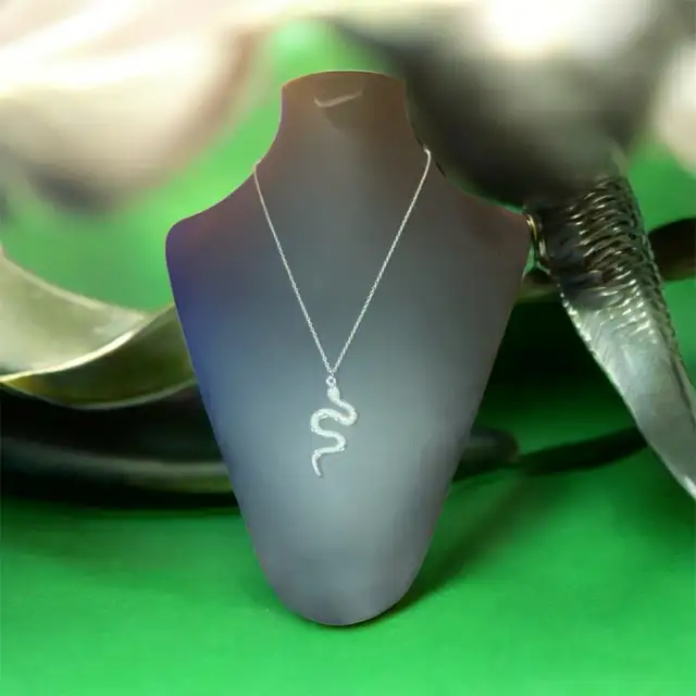  Silver coloured snake necklace in Jewellery & Watches in London - Image 2