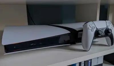 Available for sale is the ps5 pro with controller and ps5 disc console with controller. We are askin...