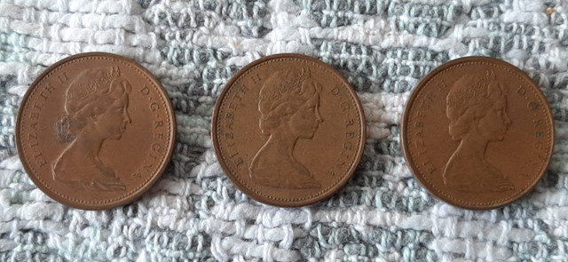 1970 Canadian Pennies in Arts & Collectibles in Calgary