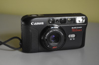 Canon Sure Shot Telemax 35mm Film Camera with Strap + Pouch