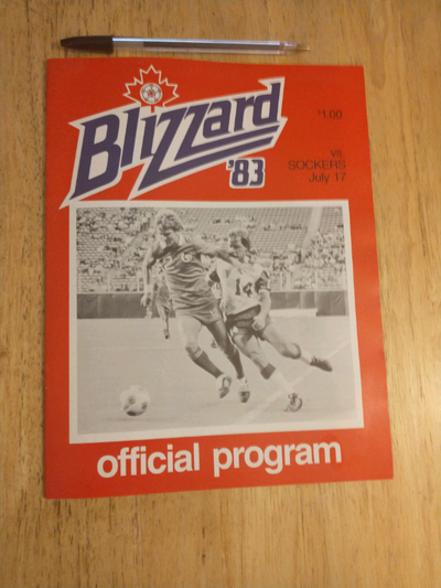 RARE 1983 Toronto Blizzard NASL home program v San Diego, View more