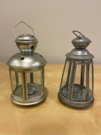 Set of 2 Lanterns about 8-1/2” tall brand new, never used, 