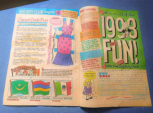 Vintage Adventures of Big Boy Comic #422 Winter 1992 Restaurant in Arts & Collectibles in Grand Bend - Image 5