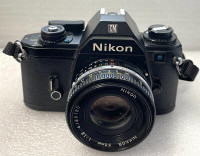 Nikon EM/FG 35mm SLR Film Camera with 50mm Lens