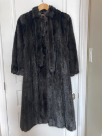 black mink coat