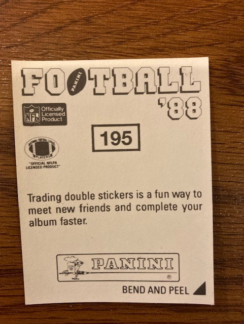 Lot of 13 1988 Panini San Diego Chargers football stickers in Hobbies & Crafts in City of Toronto - Image 3