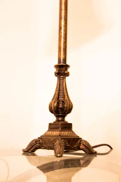 Vintage Rustic Ornate Brown Lamp Set x2, View more