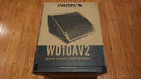 PROEL WD10AV2 2-Way Active Coaxial Stage Monitor (Pair) - 1399 $