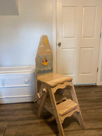 Vintage ironing board chair