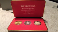 US Bicentennial SILVER and BRONZE Proof Medals Set