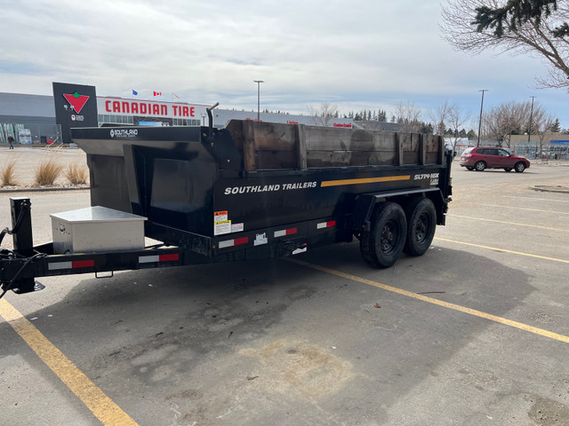 SOUTHLAND HEAVY DUTY AXLE DUMP TRAILER SL714 16K in Cargo & Utility Trailers in Strathcona County - Image 2