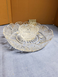 Crystal Chip And Dip Set 12 inch (Shannon Crystal by Godinger)