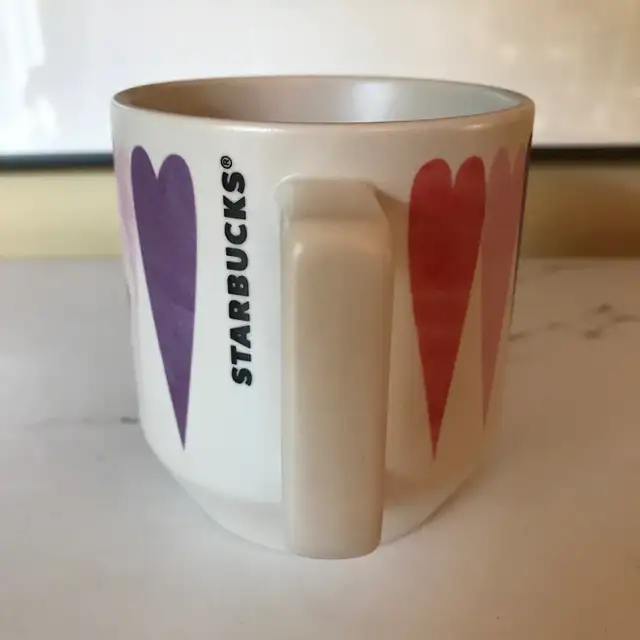 2016 Starbucks Mug Pastel Hearts in Kitchen & Dining Wares in Ottawa - Image 3
