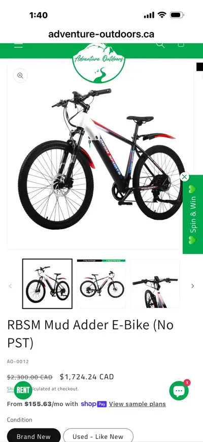 E-BIKE RBSM MUD ADDER BIKE, View more