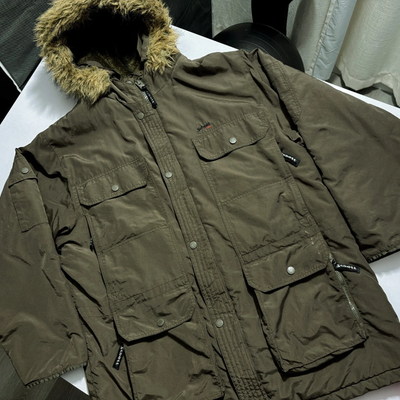 Schott Bros NYC Parka Coat Jacket Cold Weather N-3B Faux Fur (M), View more