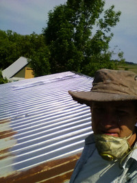 Roof painting peinture de toiture de Tôle