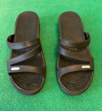 Wedge heel CROCS size 6