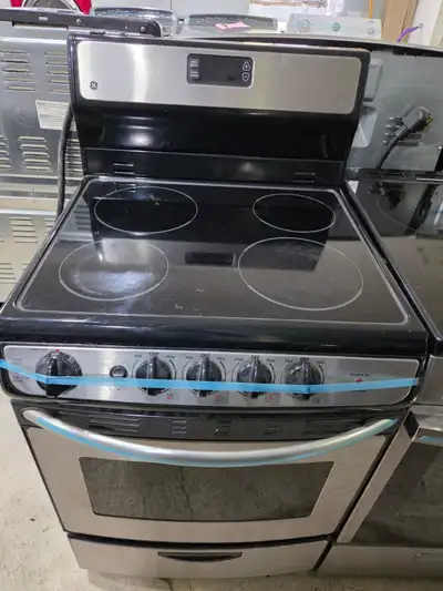 GE 24 inch w electric apartment size stove range , View more