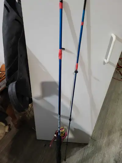 Fishing pole slingshot