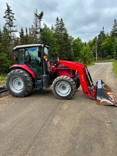 2017 Massey Ferguson 4x4 . Factory loader and has 3rd hydraulic function to the loader for grapple e...