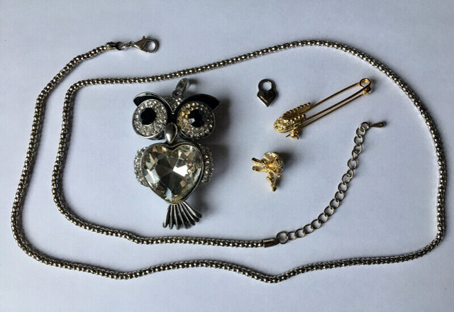 Collier hibou et autres bijoux (lot complet) dans Bijoux et montres  à Ville de Montréal