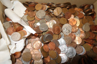 RECHERCHE:/WANTED Change Monnaie Coin Jar Tirelire Roll Sous POT