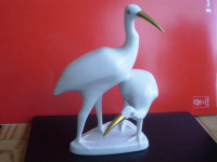 Hollohaza Bird Figurine - " Ibis Cranes " -