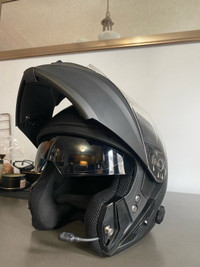 Matte black helmet 
