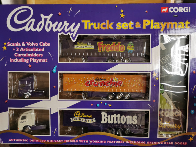 Corgi Cadbury diecast truck set and playmat in Toys & Games in Peterborough
