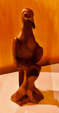 Hand Carved Bird Statue