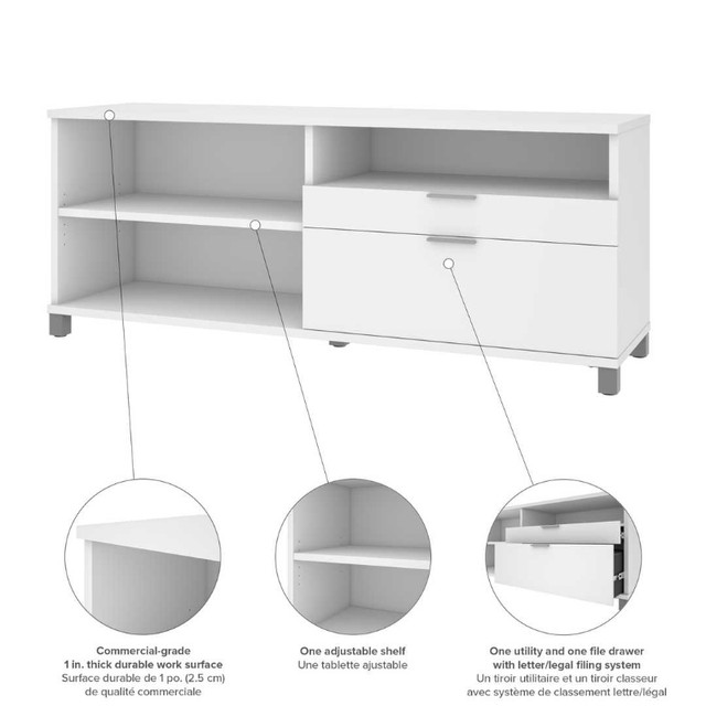 72W Credenza with 2 Drawers in Dressers & Wardrobes in Kitchener / Waterloo - Image 3