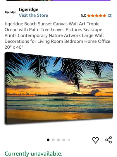 Tigeridge Wall Art 20" x 40", View more