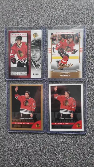 Chicago Blackhawks Marian Hossa 4 Carte Hockey Card, View more