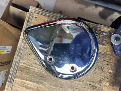 Teardrop chrome coil cover. Fits many applications. See photos for spacing of mounting holes. Choppe...