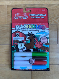 Magicolor mess-free farm animals coloring pad