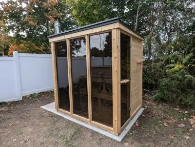 7' x 5'.5" Cedar Sauna, View more