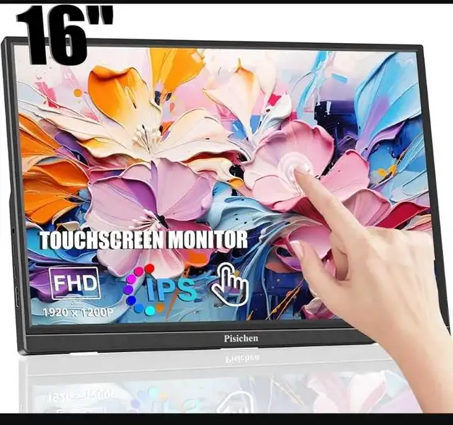 Touchscreen Portable Monitor 16 Inch in Monitors in Cambridge - Image 2