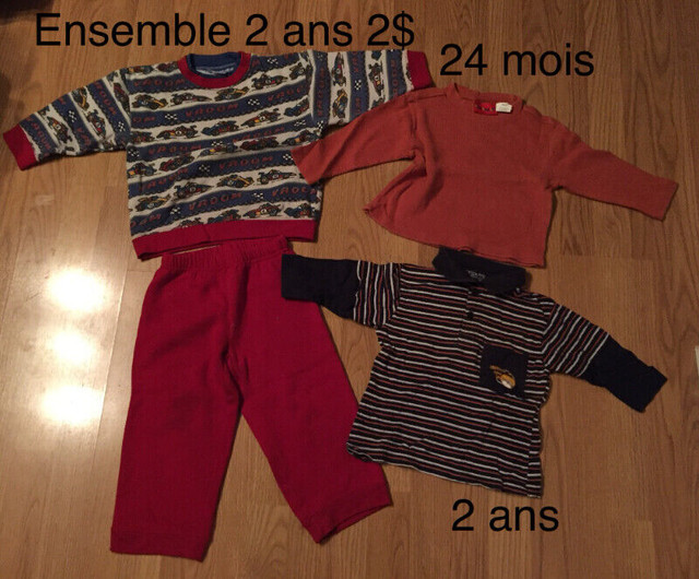 vetement garcon 24 mois-2ans dans Vêtements - 18 à 24 mois  à Saint-Hyacinthe - Image 3