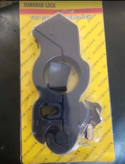 Available yes. Heavy, thick solid metal lever and throttle lock. Comes with two keys. Great security...