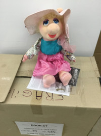 Miss Piggy from the  Muppets plush toy