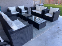 Outdoor patio set seats 8