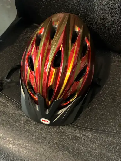 Bell Bicycle Helmets - Red/Gold - Red, View more