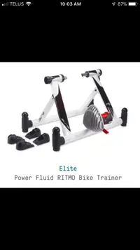 Fluid bike trainer, elite