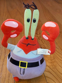 Mr. Krabs SpongeBob Ty Beanie Baby 8" Plush Toy RARE