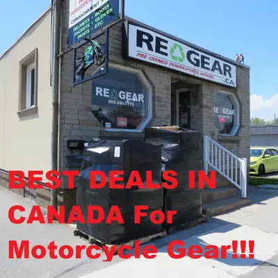 BEST DEALS IN CANADA For Motorcycle Gear 12 Years In The Same Location!! Best Deals On Helmets, Jack...