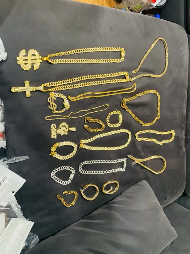Cuban Link Chain and Bracelet in Jewellery & Watches in Oshawa / Durham Region - Image 5