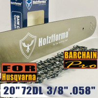 Holzfforma Bar n  Chain Combo 20 inch, 0.058, 72DL For Husqvarna